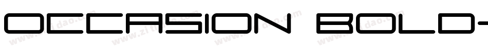 Occasion Bold字体转换